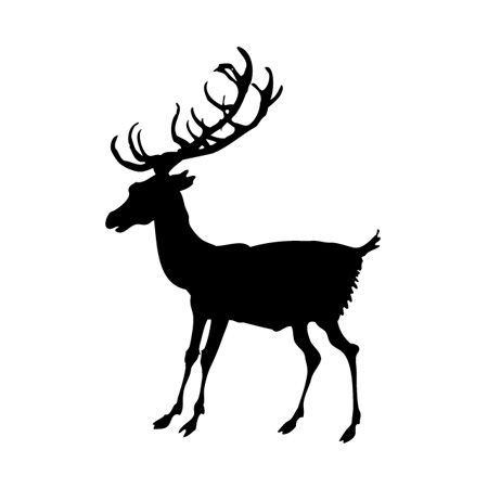 Picture of Reindeer with Antlers Iron on Transfer